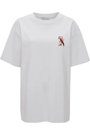 J.W.Anderson Logo-embroidered organic cotton T-shirt