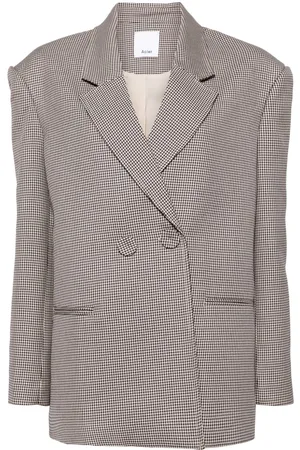 Acler Houndstooth double-breasted blazer