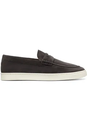 Brunello Cucinelli Penny-slot suede loafers