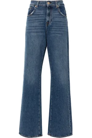 7 for all Mankind Tess high-rise straight-leg jeans
