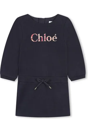 Chloé Logo-appliquéd cotton dress