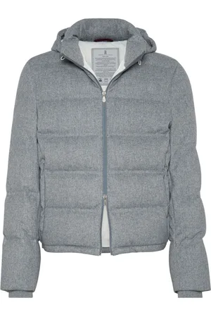 Brunello Cucinelli Quilted hooded down jacket