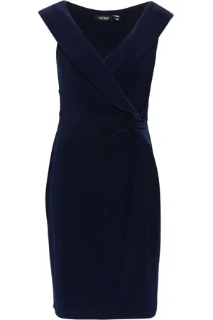 Ralph Lauren Gathered-detail sleeveless mini dress