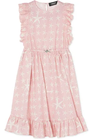 VERSACE Stella Marina-print cotton dress