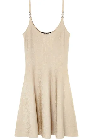 VERSACE Barocco jacquard flared mini dress