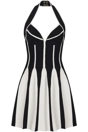 Balmain Halterneck knitted minidress