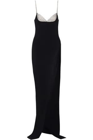 Balmain Crystal-embellished knitted gown