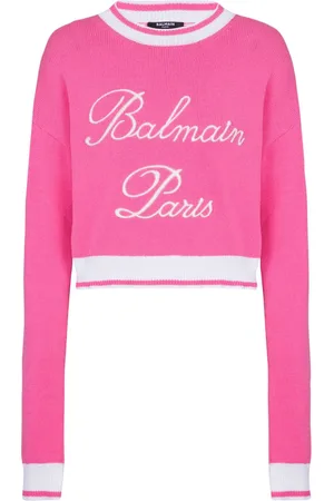 Balmain Signature logo-embroidered jumper