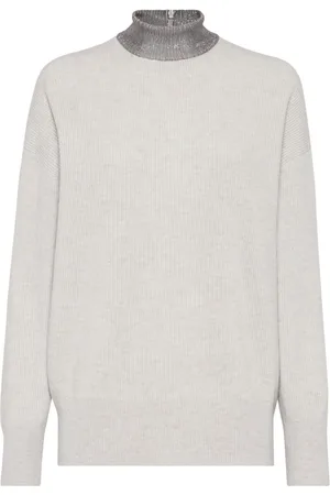 Brunello Cucinelli Monili-chain cashmere jumper