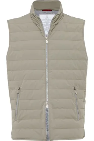 Brunello Cucinelli High-neck quilted gilet