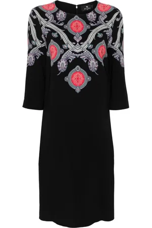 Etro Paisley-print cady midi dress