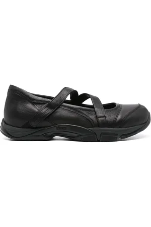 OUR LEGACY Logo-debossed leather sneakers