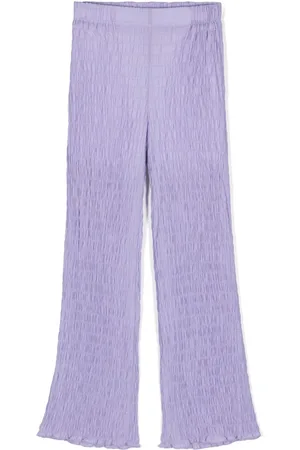 LA STUPENDERIA Gathered-detail trousers