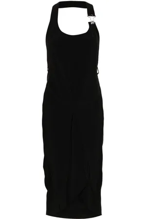 Moschino Halterneck open-back midi dress