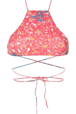 CLUBE BOSSA Chung floral-print bikini top