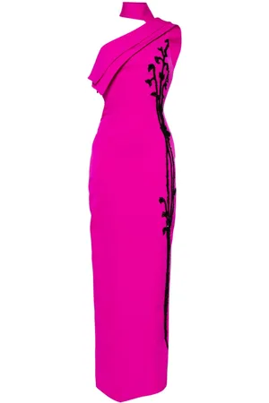 Saiid Kobeisy Bead-embellished one-shoulder gown