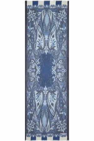 Etro Frayed paisley-jacquard scarf