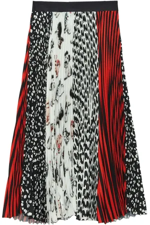 Msgm Patchwork-print skirt