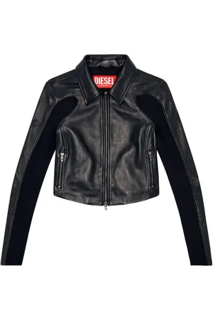 Diesel Panelled leather jacket