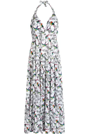 Vilebrequin Rainbow Birds-print long dress