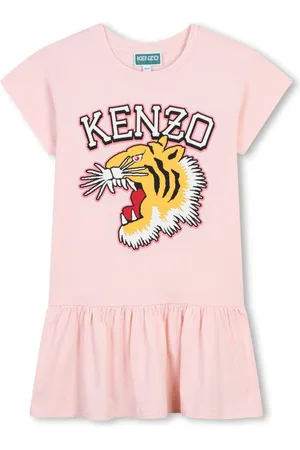 Kenzo Tiger-print cotton dress