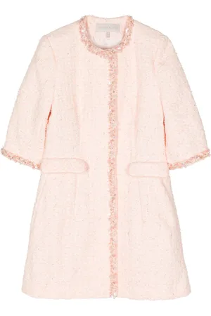 SHIATZY CHEN Beaded-trim tweed coat