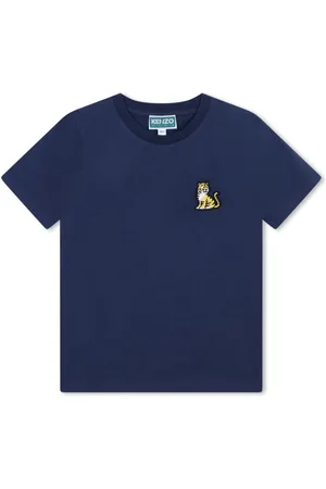 Kenzo Tiger-appliqué cotton T-shirt