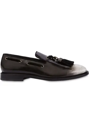 Moschino Tassel-detail leather loafers