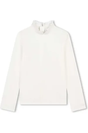 Chloé Ruffle-detail cotton sweatshirt