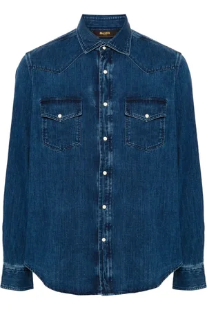 MOORER Larrie denim shirt