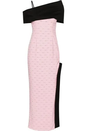 V:PM ATELIER Diamond cold-shoulder maxi dress