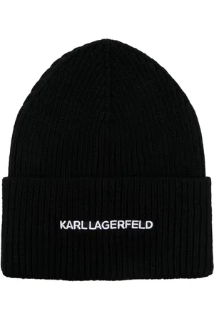 Karl Lagerfeld Essential logo-embroidered beanie