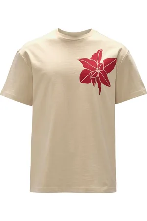 J.W.Anderson Floral-print organic cotton T-shirt