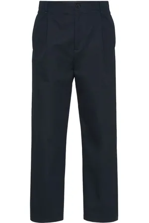 VALENTINO GARAVANI Pleat-detail cotton chino trousers