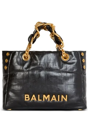 Balmain Small 1945 Soft leather tote bag