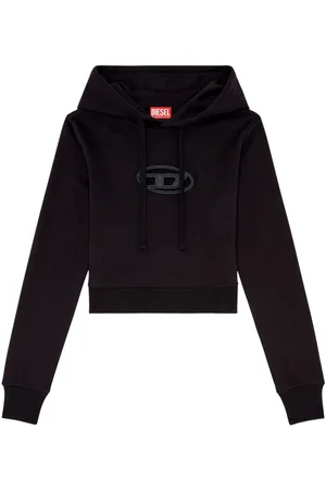 Diesel Logo-patch drawstring hoodie