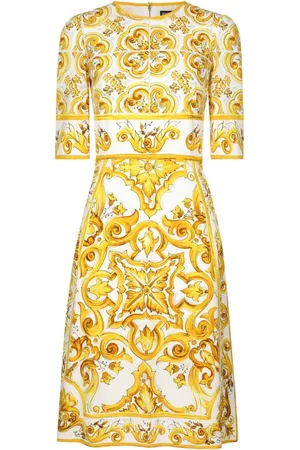 Dolce & Gabbana Majolica silk crepe dress