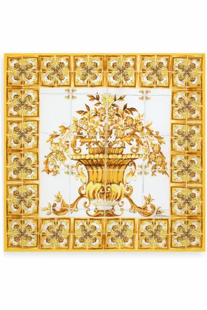 Dolce & Gabbana Majolica-print silk foulard