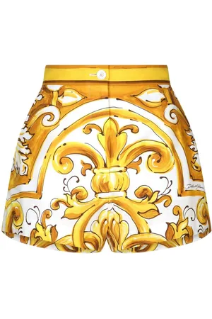 Dolce & Gabbana Majolica-print cotton shorts