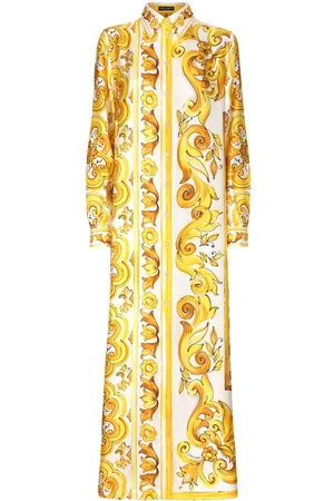 Dolce & Gabbana Majolica-print silk dress