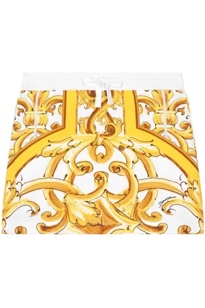 Dolce & Gabbana Majolica-print cotton skirt