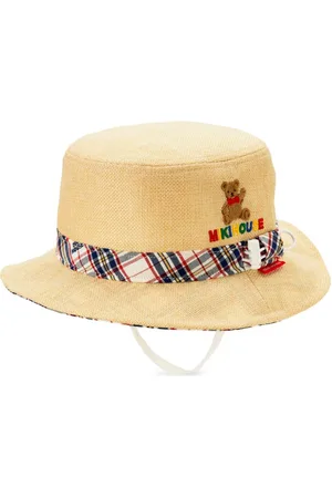 Miki House Logo-embroidered sun hat