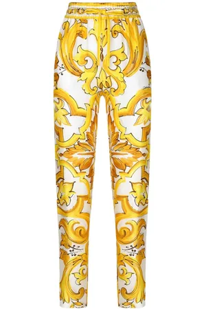 Dolce & Gabbana Drawstring-waist silk track pants