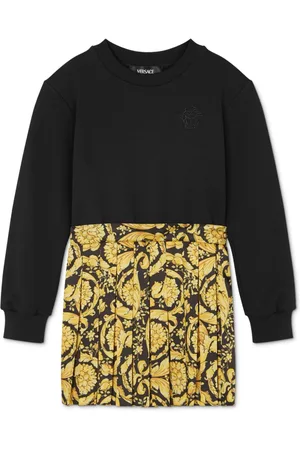 VERSACE Barocco-print panelled dress