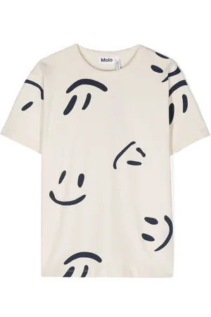 Molo Riley smiley face-print T-shirt