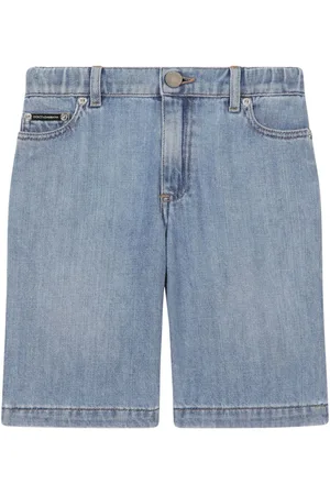 Dolce & Gabbana Logo-patch denim shorts