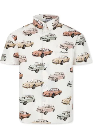 Dolce & Gabbana Car-print short-sleeve shirt