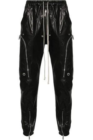 Rick Owens Bauhaus leather cargo pants