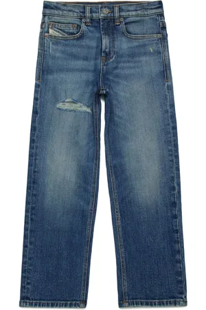 Diesel 2001 D-Macro mid-rise straight-leg jeans