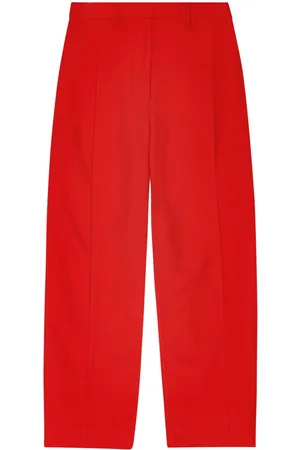 Ganni Pleated wide-leg trousers